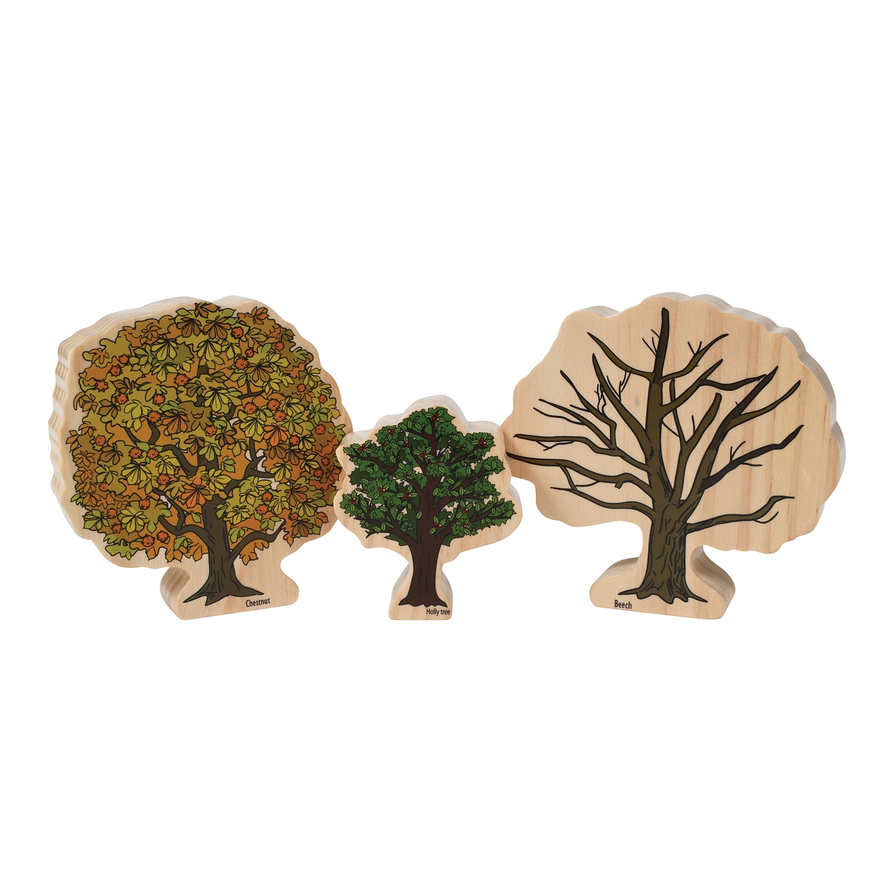 The Freckled Frog Trees of All Seasons Wooden Blocks - Set of 10 - Ages 2+
