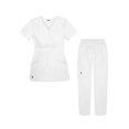 thumbnail image 1 of Sivvan Womens Scrub Set - Multi Pocket Cargo Pants & Stylish Mock Wrap Top, 1 of 6