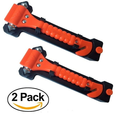 Car Hammer Glass Window Breaker Auto Emergency Disaster Safety Must-Have Rescue Life Saving Escape Survival Kit Tool,2PCS