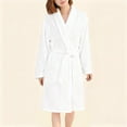 thumbnail image 2 of Robes for Men Women Fluffy Fuzzy Short Robe Waist Tie Fuzzy Bathrobe with Pockets Unisex Plush Fleece Cozy Warm Bathrobe, 2 of 4