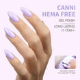 CANNI Lavender Purple Gel Nail Polish, 1Pcs Light Purple Gel Polish