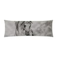 thumbnail image 1 of BSDHOME Taie d'Oreiller Longue Cheval Blanc 20x60 Pouces, 1 of 2
