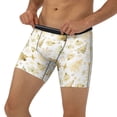 thumbnail image 3 of Salouo Gold Christmas Tree Pattern Men's Boxer Briefs, Soft & Breathable Underwear Elastic Waistband Briefs for Men,1-Pack, 3 of 7