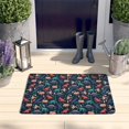 thumbnail image 2 of DarkBlue Colorful Dinosaurs Flannel Non Slip Door Rugs,Washable Door Mats Indoor,Decorative Door Mats,Dirt-Resistant and Absorbent Doormat for Entrance,Bedroom,Kitchen,Bathroom,23.5"x16", 2 of 5