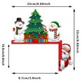 thumbnail image 2 of HUISZJ Christmas Decor Frame Snowman Toppers - 2 pcs Cute Snowman Door Toppers - Wooden Christmas Snowman Ornaments for Party Decor, 2 of 10