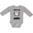 thumbnail image 3 of Inktastic I Really Love Anime with Cute Anime Cat and Hearts Boys or Girls Long Sleeve Baby Bodysuit, 3 of 5