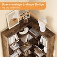 thumbnail image 4 of Ourlova 6 Tier Corner Bookcase with Baffles, 4 of 6