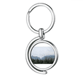 thumbnail image 1 of Baiyun Pine Forest Art Deco Fashion Rotating Keychain Metal Keyring Holder, 1 of 2
