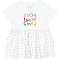thumbnail image 3 of Inktastic My Opa Loves Me Girls Baby Dress, 3 of 5