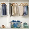 thumbnail image 5 of Yayeee Canvas Storage Basket with Handles for Shelves Fabric Bins Closet Organizer, Seaside Door, 5 of 8