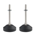 thumbnail image 1 of Pies niveladores ajustables M8 x 80 x 60mm, patas niveladoras, protector de piso antideslizante para fábrica 2pcs, 1 of 7