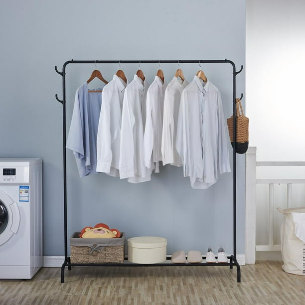 Akoyovwerve Black Clothing Garment Rack Heavy Duty Commercial Grade