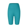 thumbnail image 6 of vigerkar Plus Size Shorts for Women Stretch High Waist Workout Yoga Short Leggings with Pocket Summer Fashion Fitness Shorts Light Blue, XL, 6 of 6