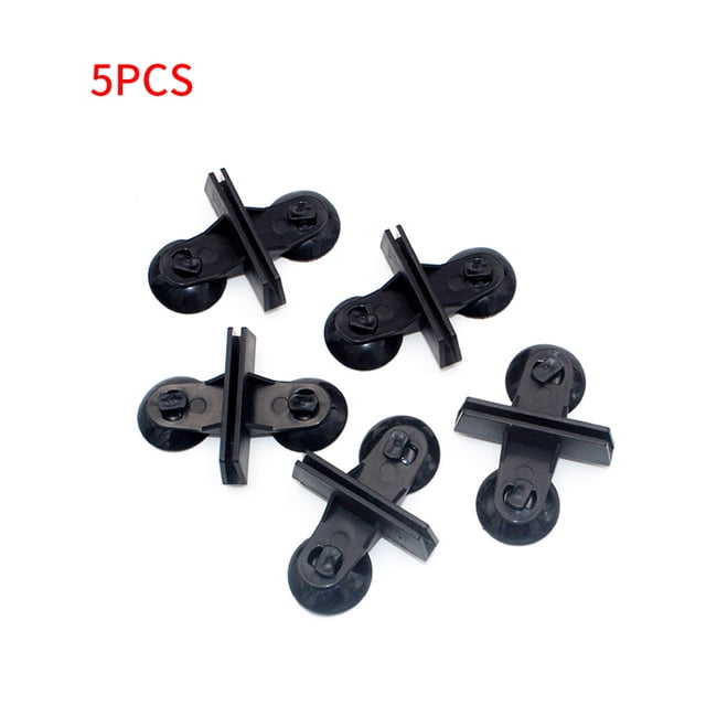 Divisor De Tanque De Peces De Acuario De 5 Piezas, Divisor De Ventosa, Clip De Vidrio De Plástico Negro, Suministros Para Acuario Yuarrent PT001348-00