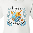 thumbnail image 4 of Inktastic Happy Hanukkah Dreidel and Laurels Youth T-Shirt, 4 of 5