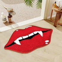 Vggrvlo Under5 Halloween Kitchen Rugs Mats for Floor Non Slip Extra Thick Chenille Door Mat Machine Washable Bath Mats Halloween Decorations Outdoor