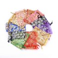 thumbnail image 2 of 500pcs Printed Organza Bags Gift Bags Rectangle Mixed Pattern Mixed color 9x7cm, 2 of 8
