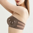 thumbnail image 5 of Byworldtasic Strapless Bras for Women No-Slip Bandeau Push Up Wireless Comfy Seamless No Underwire Padded Jelly Tube Top Bra, 5 of 10