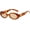A02 Leopard Frame/Brown Lens, variant on Retro Oval Sunglasses for Women Fashion Eye Sun Glasses Ladies 90s Oval Shades