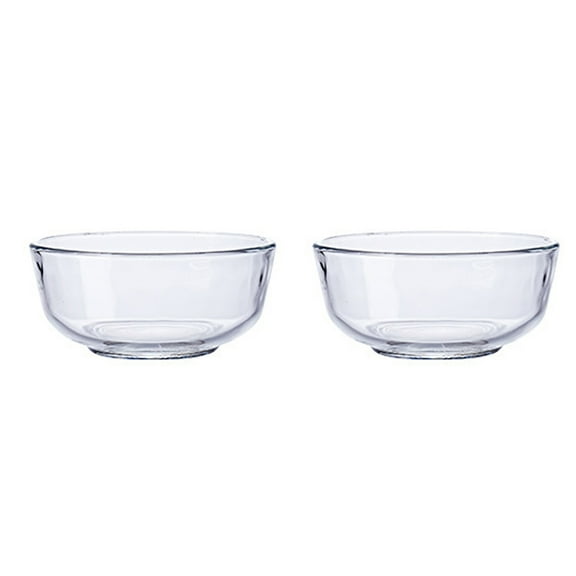 Large Salad Bowl, Circular Shaped In Premium Acrylic Break Resistant Clear, 146 Ounce 2 Count