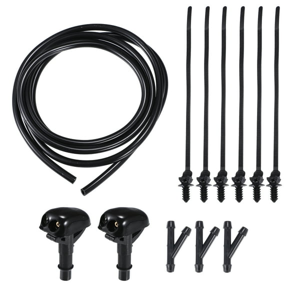 Unique Bargains 1 Set Windshield Washer Water Nozzle Spray No.8265A083 for Mitsubishi Montero Limited 2002-2004