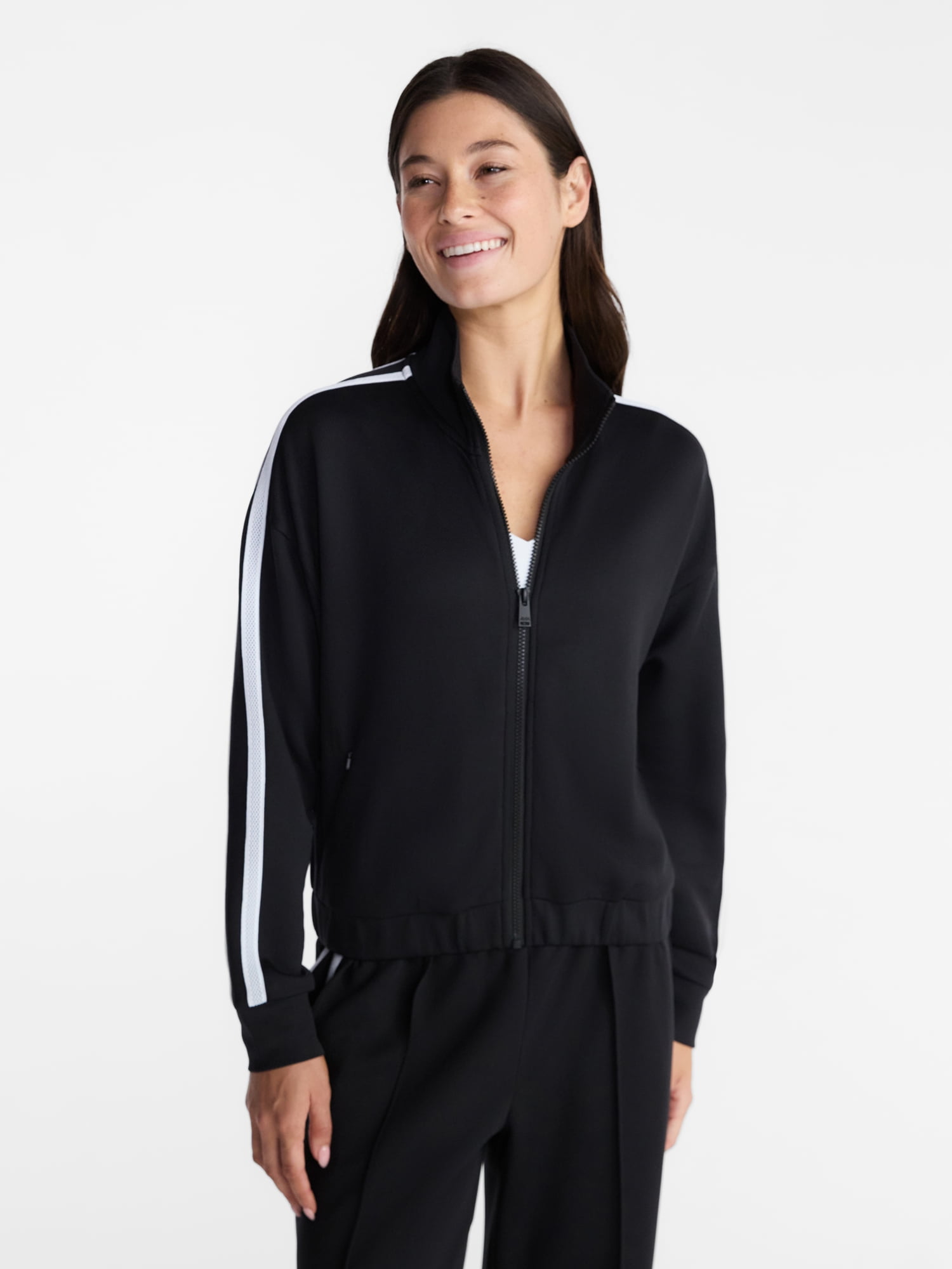 Avia Women's Pique Knit Tennis Jacket, Sizes XS-XXXL