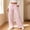 Pink, variant on Fengqque Women's Drawstring Striped Wide Leg Pants Breathable Loose Fit Casual Trousers Elastic Waist Flowy Printed Pants with Side Pockets