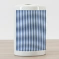 thumbnail image 3 of Abstract Ceramic Toothbrush Holder, Picnic Table Style Simplistic 2 Colored Bands Kitchen Overlapping Motif, Decorative Versatile Countertop for Bathroom, 4.5" X 2.7", Violet Blue White, by Ambesonne, 3 of 4