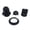 Style 7, variant on 2pc Lamp Bases White Black 250V 4A E27 Light Bulb Base Plastic Full Screw Lamp Holder Socket Lampshade Ring for E27