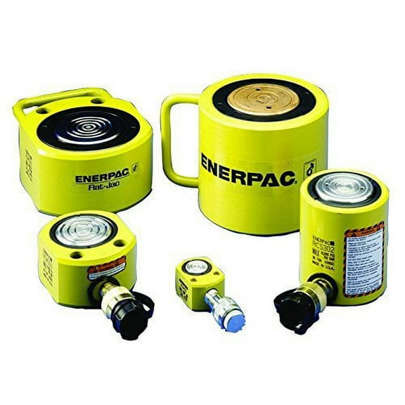 Enerpac RSM-200 Flat Jac Single-Acting Low-Height Hydraulic Cylinder with 20-Ton Capacity, Single Port, 0.44" Stroke Length
