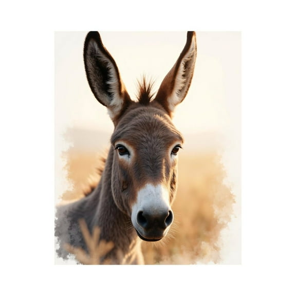 Paint by Numbers Kit for Adults, Desert Donkey Portraiture Aura Paint by Numbers, Easy Paint by Numbers Kit for Adults Beginner, DIY Adult Paint by Number Kits on Canvas, Home Decor