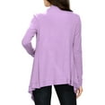 thumbnail image 4 of Made by Johnny Women's Off-Duty Open Front Cardigan XXXL LILAC, 4 of 6