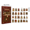 thumbnail image 3 of Christmas Village Advent Calendar 2026, 24-Day Christmas Countdown with 24 2D Acrylic Christmas Village Buildings, Shops, Houses & Holiday Village Ornaments, Christmas Gift for Village Collectors, 3 of 8