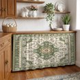 thumbnail image 3 of Sage Green Cabinet Curtain 32"Wx55"L,Dustproof Pantry Door Curtain W/ Self Adhesive Tape,Southwest Tribal Antique Boho-Chic Farmhouse Tall Storage Cover Privacy Drape for Bathroom Kitchen, 3 of 9
