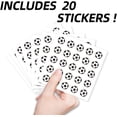 thumbnail image 3 of Self-Adhesive Paper Decorative Stickers for Party Decorative Presents Sealing Football 90x90mm 25 patterns/pc, 3 of 8