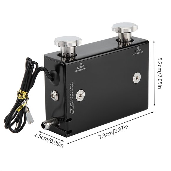 Universal Turbo Boost Controller Kit Dual Stage Adjustments, Universal Turbo Controller, Made with Aluminum for Turbo Cars, for Increasing Boost Levels on Factory Turbo Cars