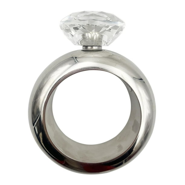 Pulsera circular portátil engrosada, bote para vino, pulsera de acero inoxidable 304, botella para vino de 100 ml
