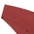 thumbnail image 4 of Womens Cotton Panties Red - Low Rise Cheeky Underwear, Breathable & Seamless for Everyday Comfort, Tag-Free (1-Pack),Size L, 4 of 5