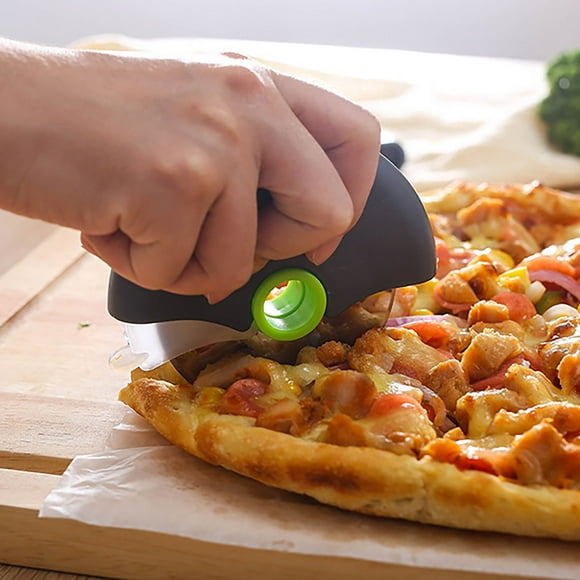 TopLLC Kitchen Accessories, Kitchen Essentials, Kitchen Tools Circular Roller Pizza Knife Cake With Protective Cover Removable And Washable Stainless Steel Cake Knife Kitchen Tools Roller cut pizza