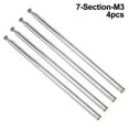 thumbnail image 1 of 4PC 7-Section Stainless Steel Telescopic Antenna for AM FM Radio TV Antenna 96cm, 1 of 10