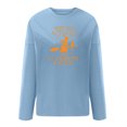 thumbnail image 4 of TIMIFIS Mode Automne Femmes Imprimé Col Rond Manches Longues Chandail en Molleton Ample Haut Pull Blouse Hauts Femmes, 4 of 5