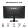 thumbnail image 4 of Sceptre 4K IPS 27" 3840 x 2160 UHD Monitor hasta 70Hz DisplayPort HDMI 99% sRGB Parlantes Incorporados, Negro Máquina (U275W-UPT), 4 of 5