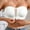 White, variant on FAHXNVB Strapless Bra for Women Front Closure Non-Slip Padded Bandeau Bras Solid Color Comfortable Wireless Bralettes