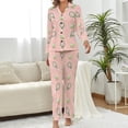 thumbnail image 2 of Top-kevin Women Long Sleeve Pajama Set Comfy Pjs Sets Western Cowboy Sun 2 Piece Lounge Set, 2 of 12