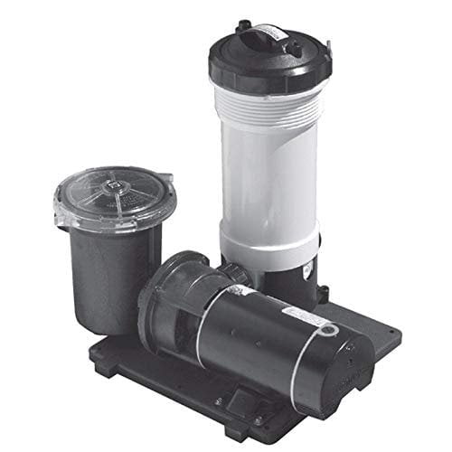 Waterway TWM Above Ground Swimming Pool Cartridge Filter with 1 HP E-Series Pump
