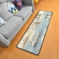 thumbnail image 2 of GZHJMY Nautical Old Ship Shapes Non-Slip Runner Rug Area Rug Washable Rectangle Rug for Bedroom Living Room Bathroom Hallways Home Decor 72x24 Inches#7, 2 of 7