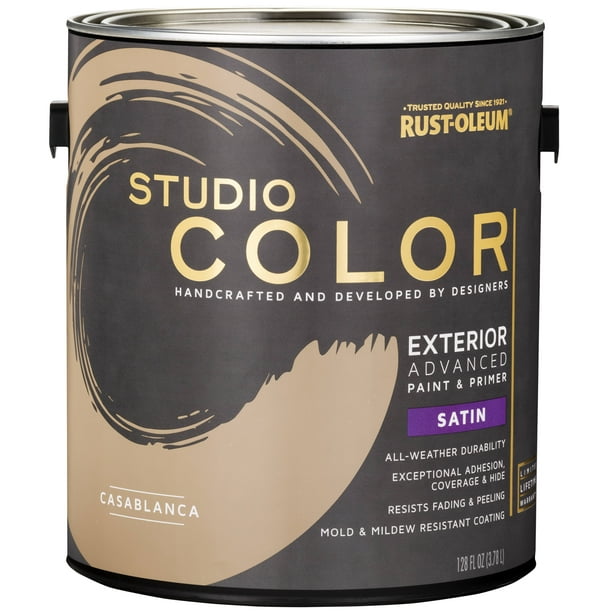 RustOleum Studio Color Casablanca, Exterior Paint + Primer, Satin