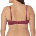 thumbnail image 2 of Jones New York Women's Everyday Wired T-Shirt Bra with Adjustable Straps 2-Pack, Size 34C, Maroon/Black, 2 of 6