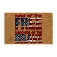 thumbnail image 2 of 4th of July Patriotic Welcome Doormat,Outdoor Linen Rubber Non-Slip Door Mat,Red White Blue USA Star Rug for Memorial Day & Independence Day Porch Entryway Decor, 2 of 3