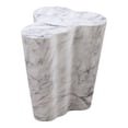 thumbnail image 1 of Table d'Appoint Haute en Marbre Blanc, 1 of 7